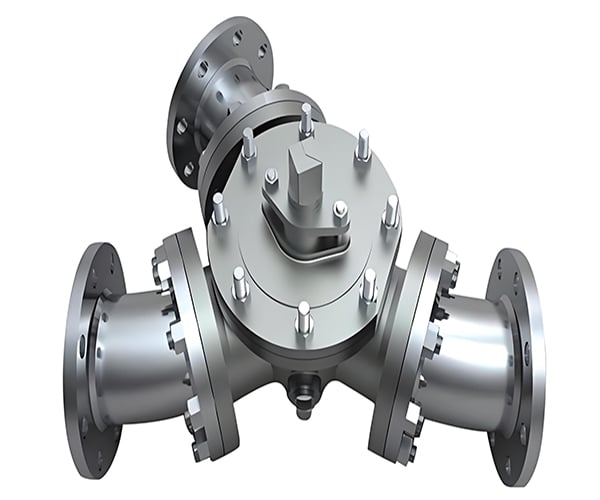 120 degree three-way ball valve