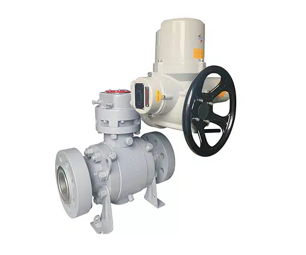 High pressure electric ball valve