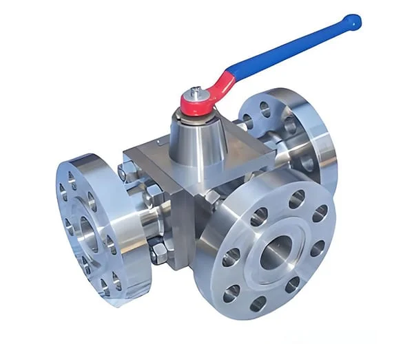 Forged steel 3 way ball valve