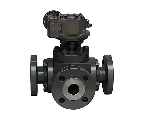 Hard seal 3 way ball valve