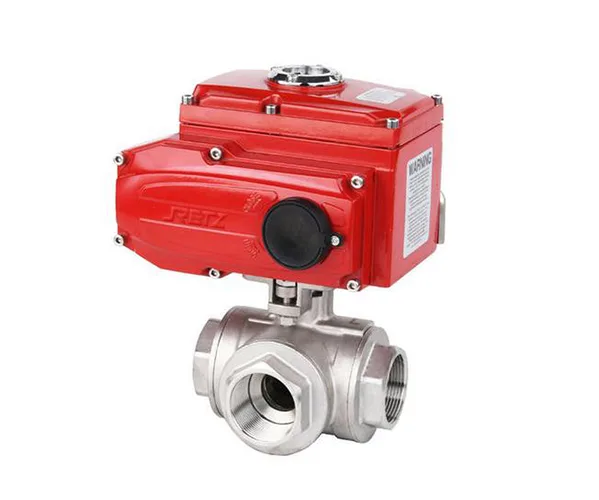 3 way motorized thread ball valve