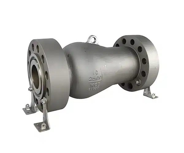 Axial flow check valve