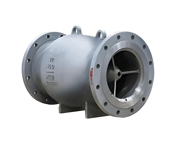 Axial nozzle check valve