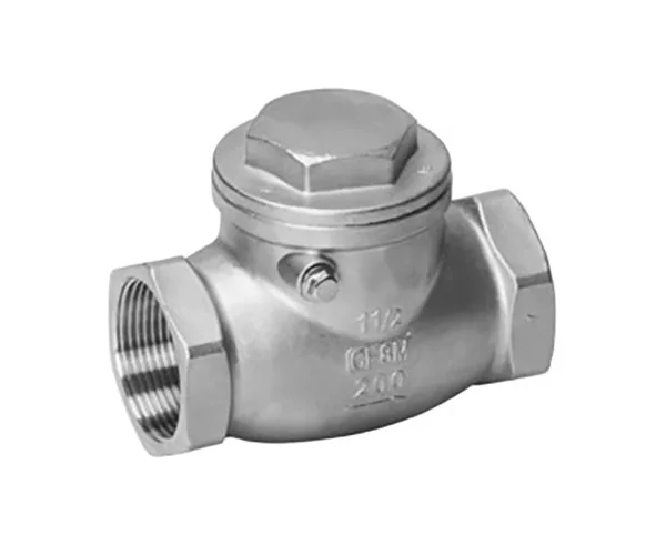 Stainless steel threaded check valve