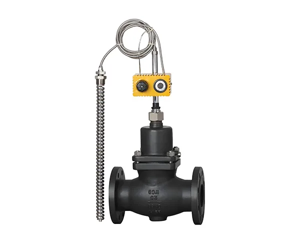 Self-operated temperature regulating valve