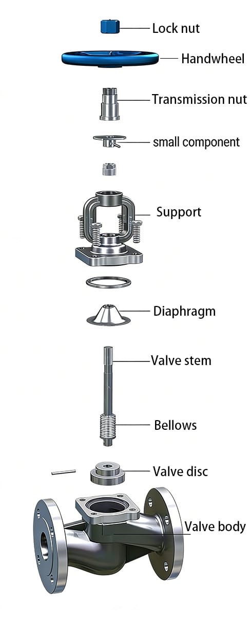 2026032203450375 Bellows globe valve