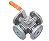 Four-way ball valve