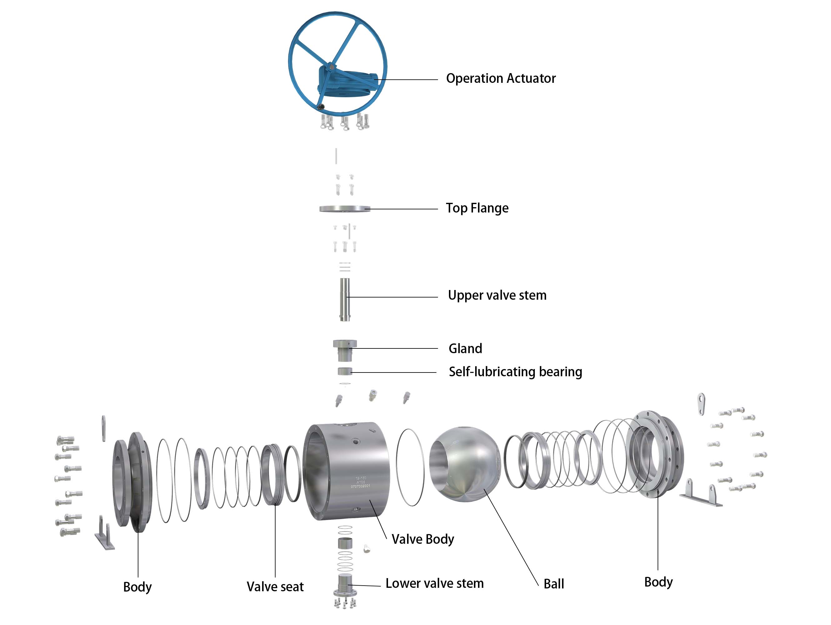 High pressure ball valve