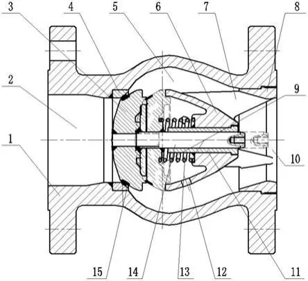 2026040612350081 Mute Axial Flow Check Valve
