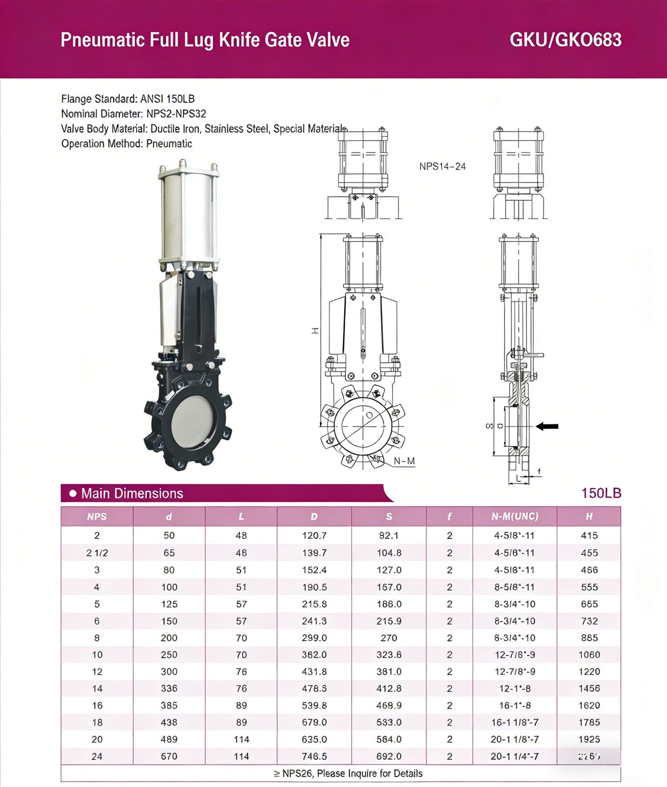 2026040713443142 Lug type knife gate valve