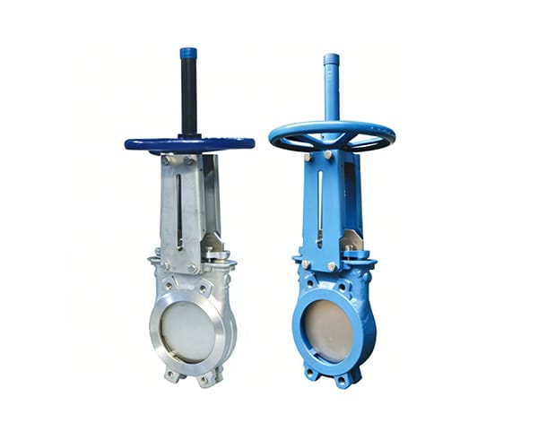 Rising stem knife gate valve