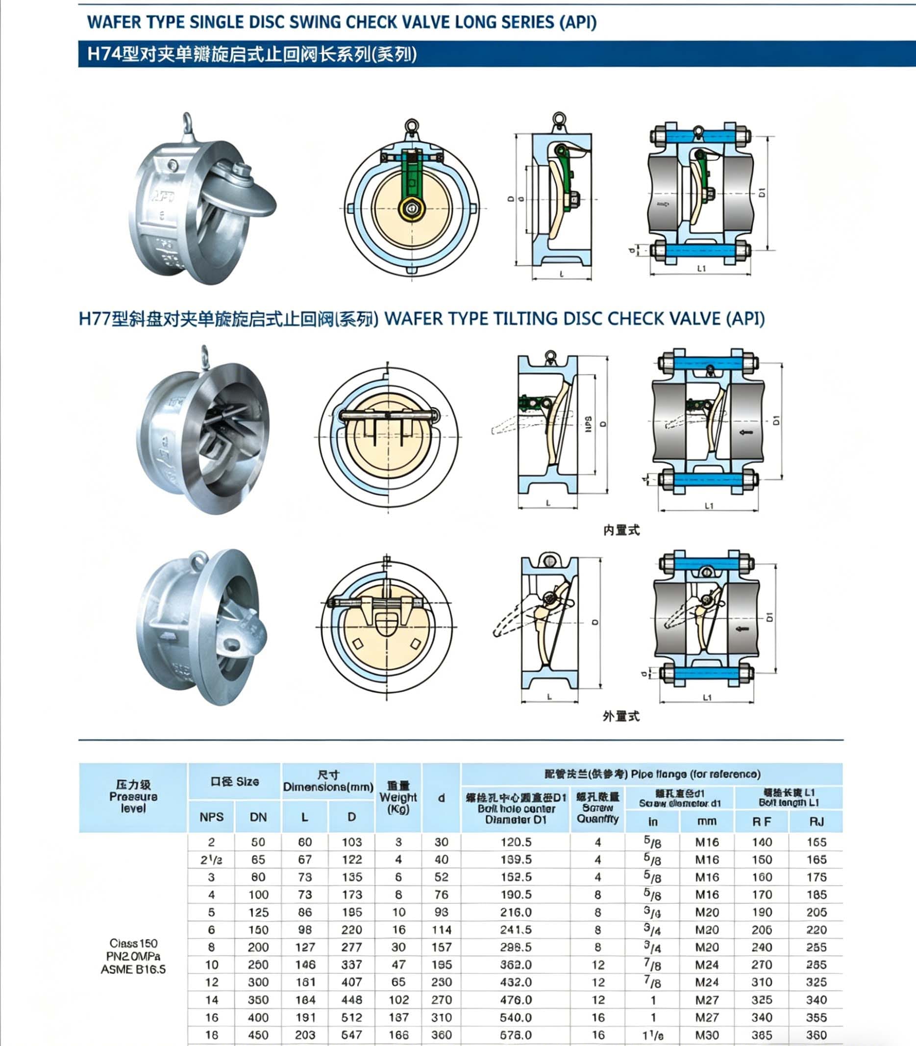 202604110631111 Wafer swing check valve