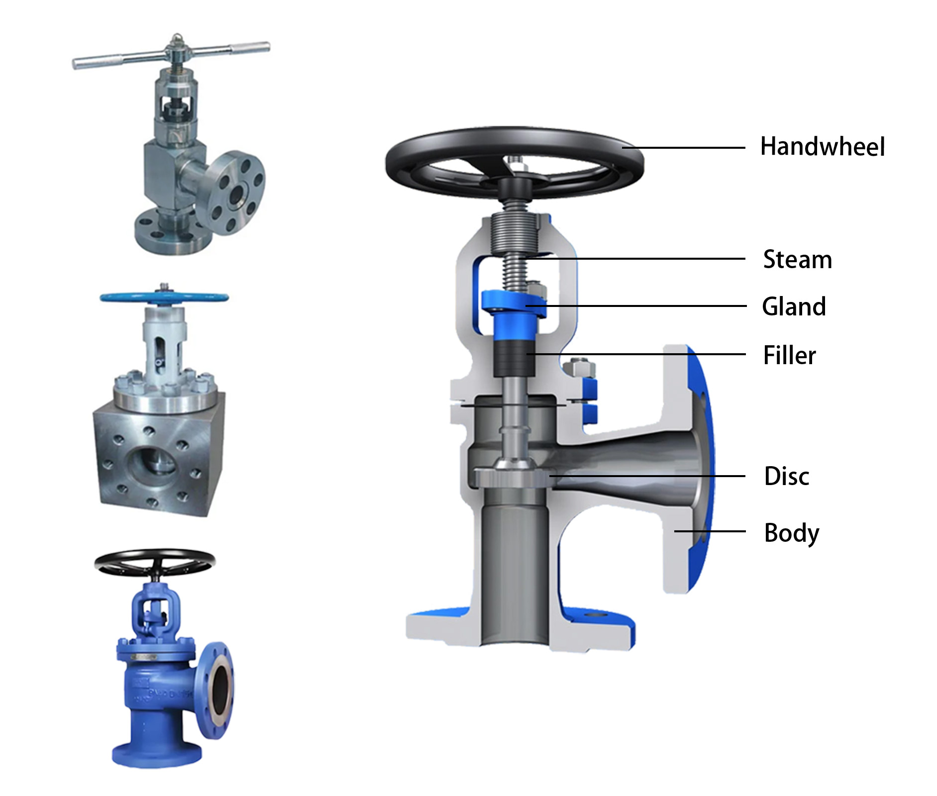 Angle globe valve